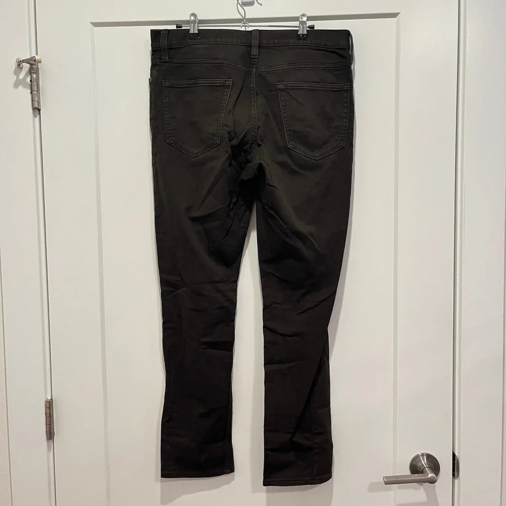 Banana Republic Traveler Pants Mens 32x30 Slim Fit Brown Olive Brown Chino
